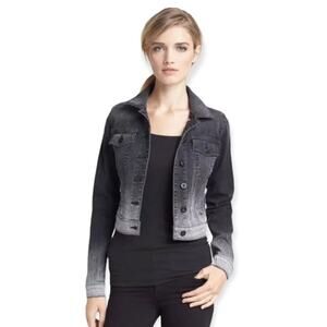 VINCE Parker Ombre Denim Jacket Sz Sm